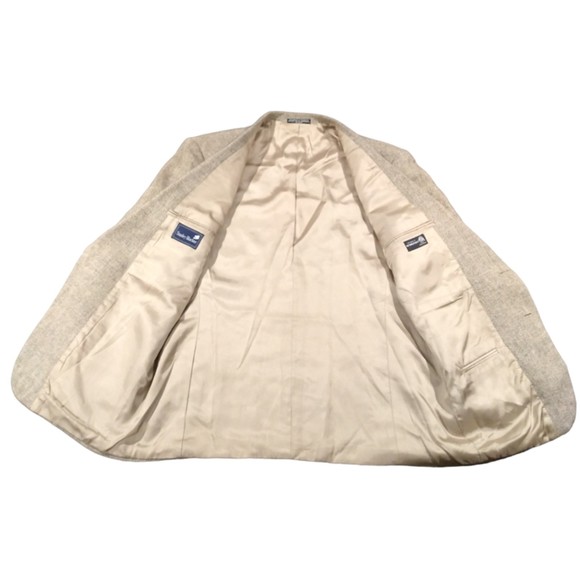 Stanley Blacker Men's Wool Tweed Sport Coat Blazer Brown Size 44R USA - Picture 5 of 9